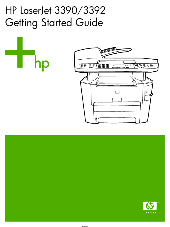 LaserJet LJ3390 printer