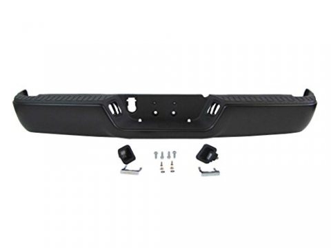 BUMPER ASSEMBLY- STEEL- SATIN BLACK/ PTM- W/O SENSOR HOLES- FOR SINGLE EXHAUST- INCLUDES FACE BAR/ BRACKETS/ S