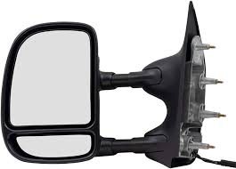 MIRROR, LH (DRIVER SIDE)- TEXTURED BLACK- POWER- DUAL GLASS- PULL TO EXTEND