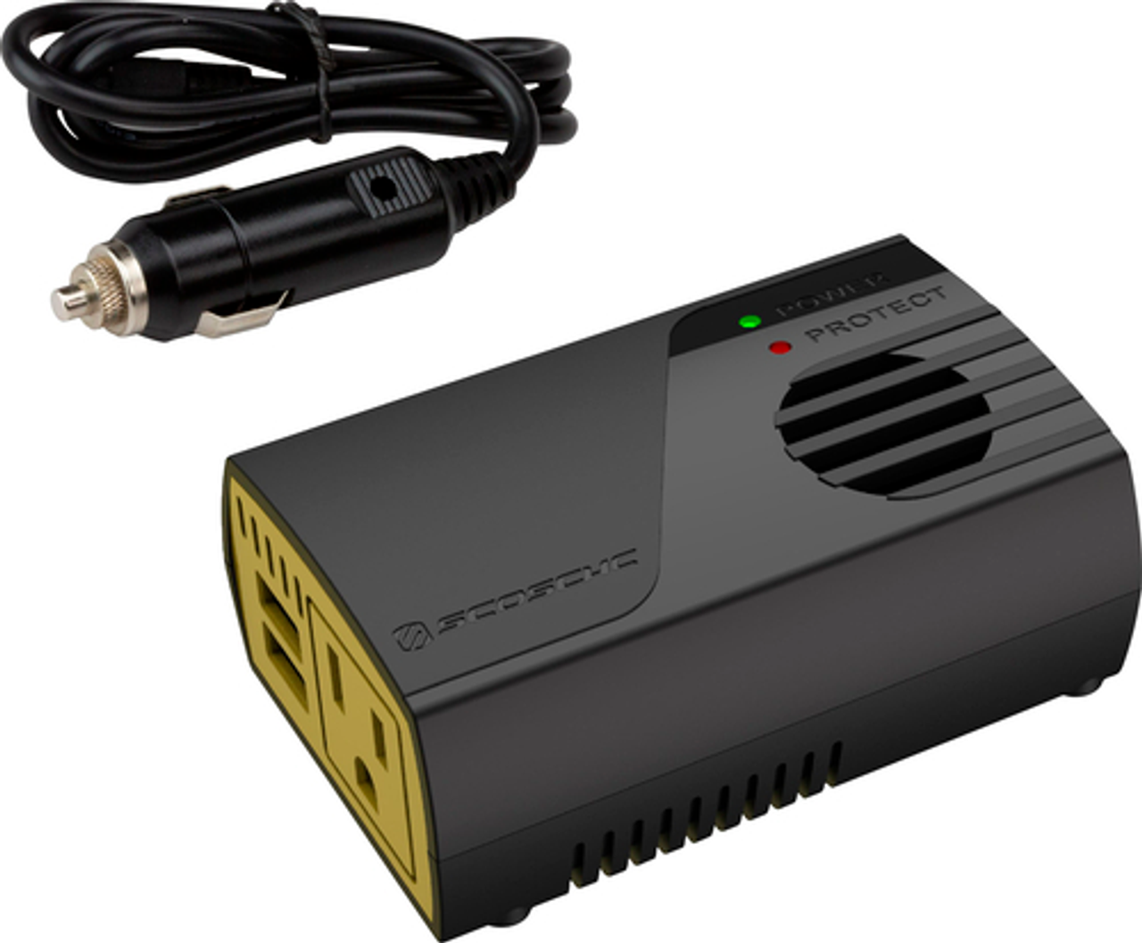 Scosche 150W Portable Power Inverter With Dual USB Ports PI150M