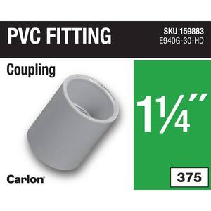 Carlon PVC 1-1/4 In. Socket Conduit Coupling E940GRCTN