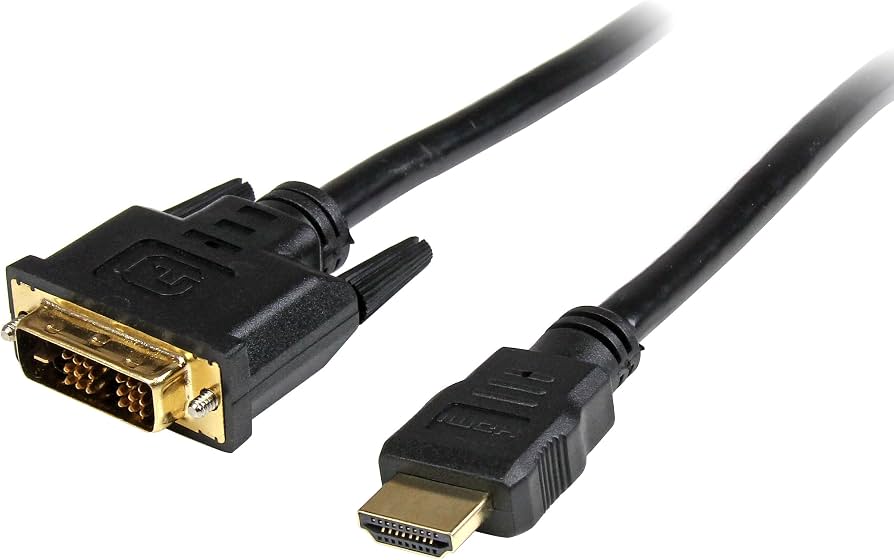 StarTech.com 10ft HDMI to DVI D Adapter Cable - Bi-Directional - HDMI to DVI / DVI to HDMI Adapter for Your Computer Monitor (HDMIDVIMM10)