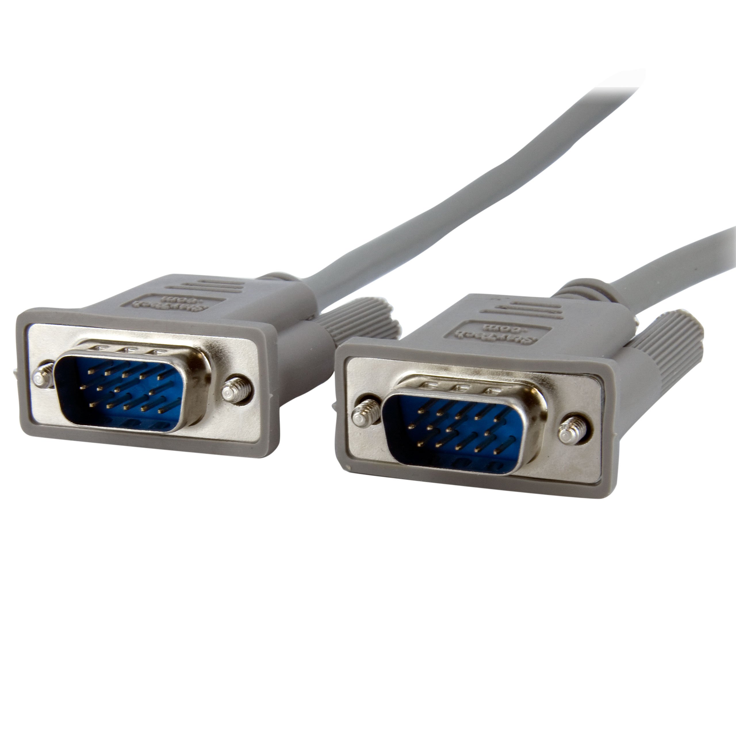 StarTech.com 10 ft. (3 m) VGA to VGA Cable - HD15 Male to HD15 Male - Coaxial High Resolution - VGA Monitor Cable (MXT101MMHQ10) Black