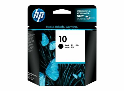 HP 10 Black Original Ink Cartridge (C4844A)
