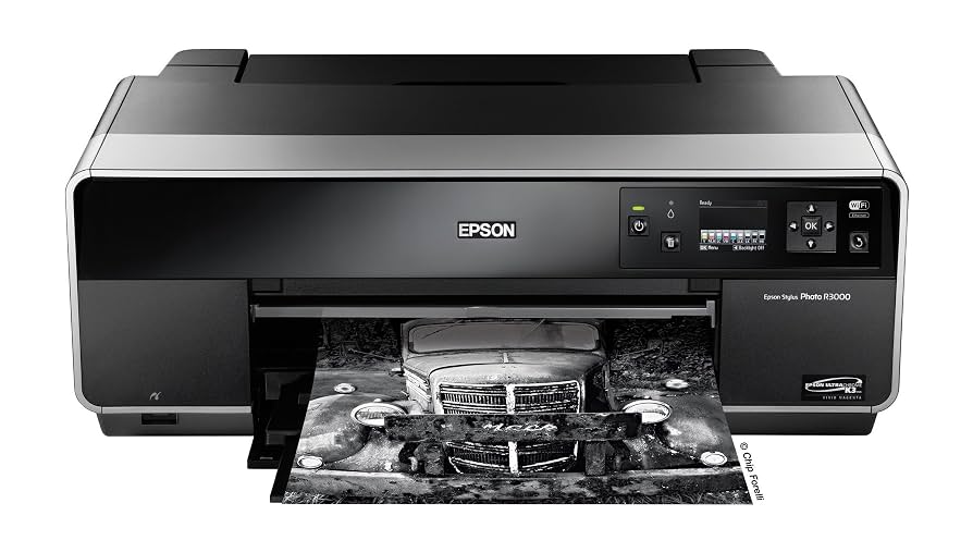 Epson Canada Stylus Photo R3000 Wireless Wide-Format Colour Inkjet Printer (C11CA86201)