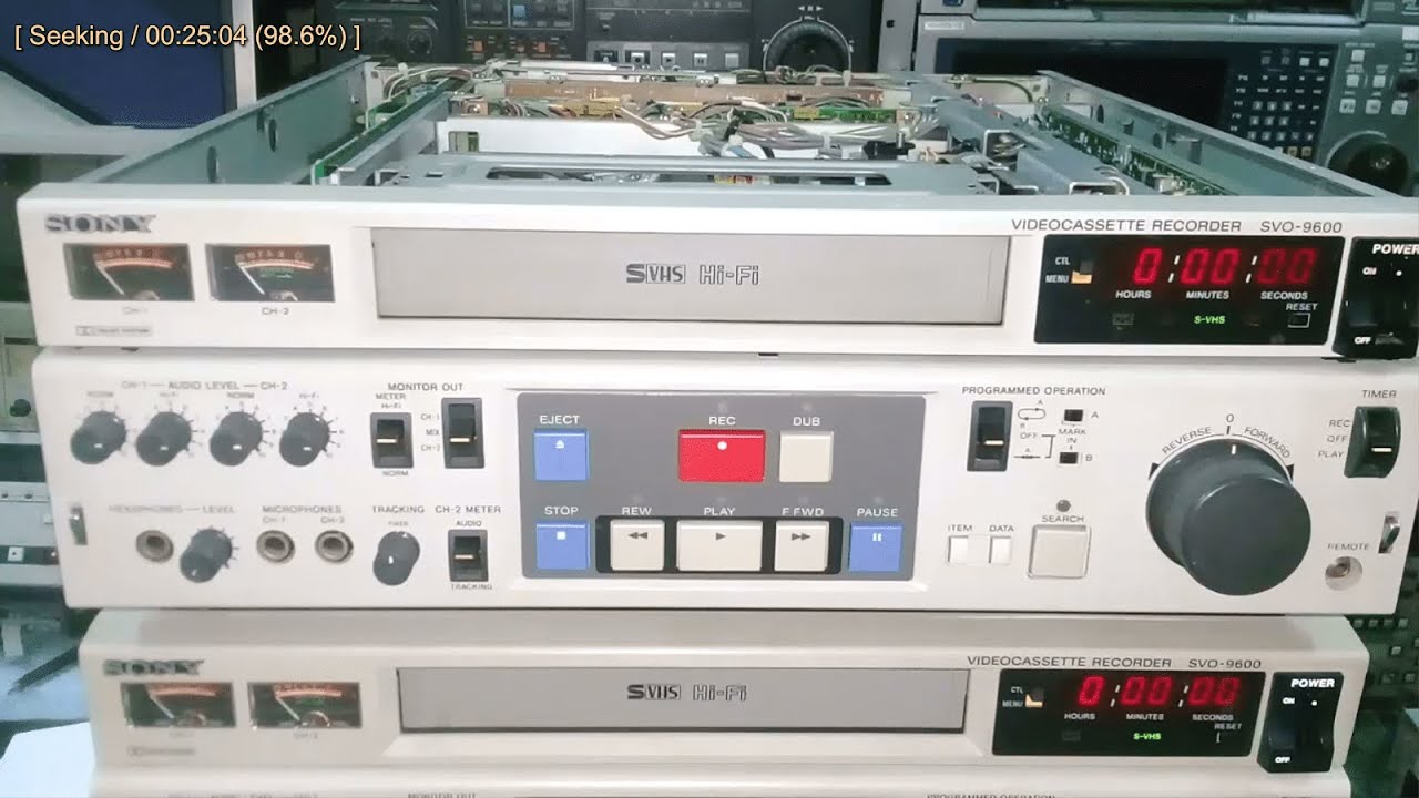 Sony SVO-9600 S-VHS Editor VTR  Made In Japan