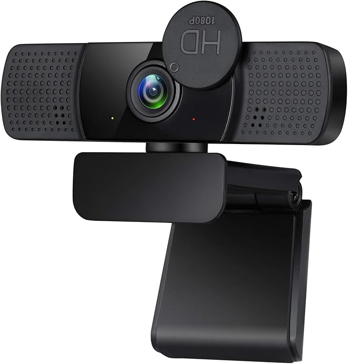 Webcam with Microphone Full HD 1080P Web Camera with Mic
