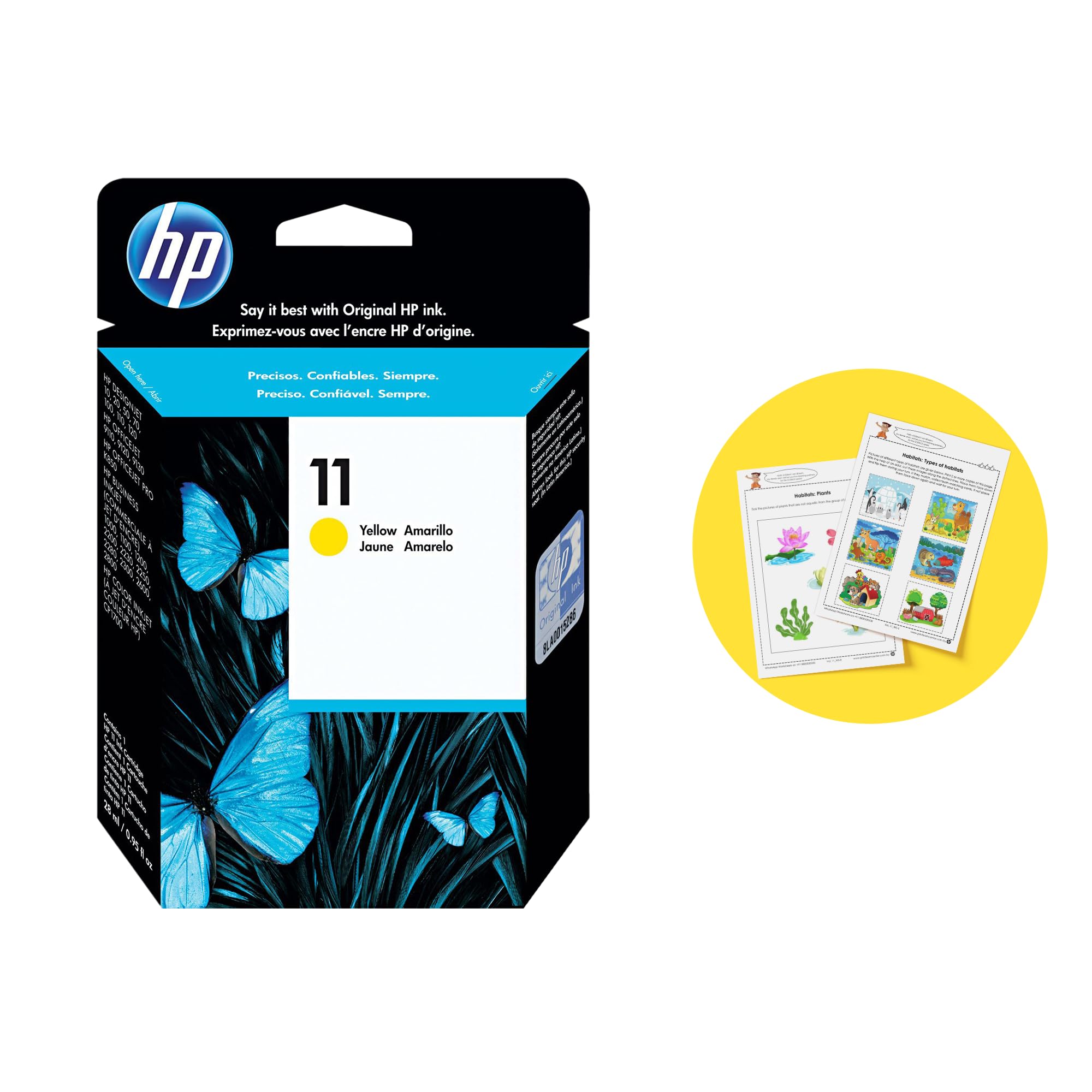 HP 11 | Ink Cartridge | Yellow | C4838A