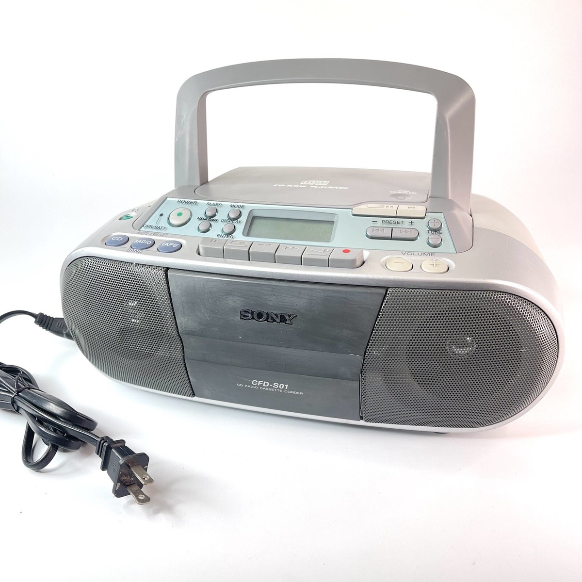 Sony CFDS01 CD Radio Cassette Recorder - Silver