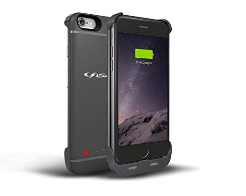 Schumacher SL60G 2200mAh Battery Charger Case for iPhone 6 and iPhone 6s (Grey)