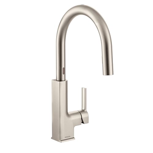 Moen S72308ESRS STo Motionsense Two-Sensor Touchless One-Handle Pulldown Kitchen Faucet Featuring Reflex, Spot Resist Stainless