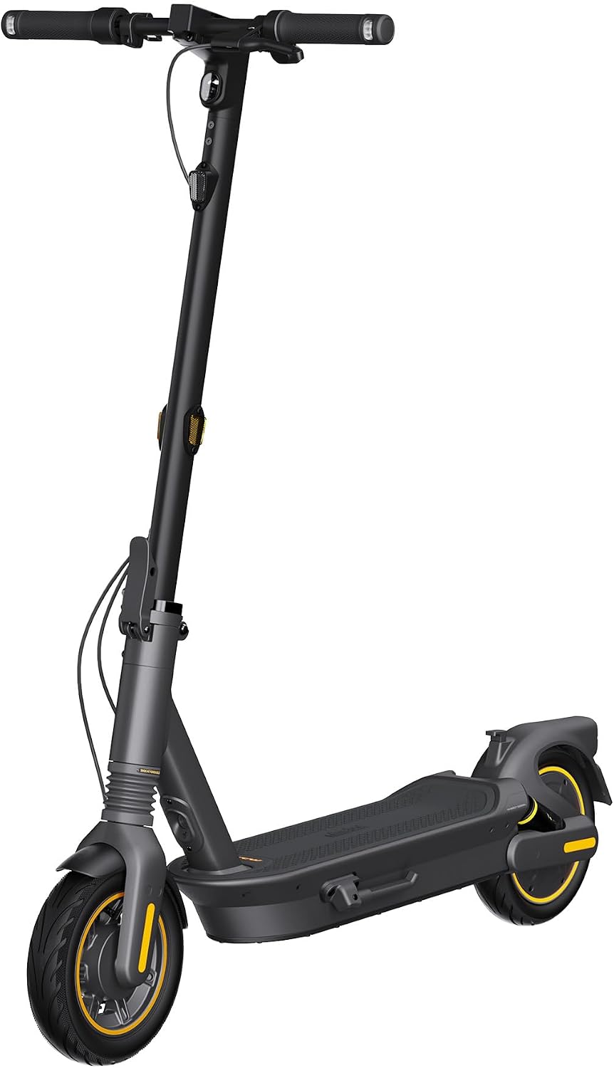 Segway Ninebot MAX Electric Kick Scooter, Up to 40.4 Miles Long-Range Battery, Max Speed 18.6 MPH, Foldable and Portable, Dark Grey