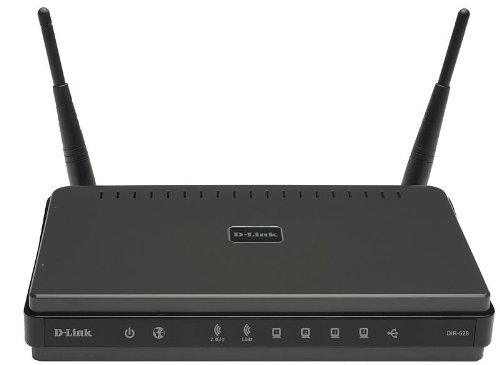 D-Link RangeBooster DIR-628 300Mbps 802.11n Dual-Band Wireless LAN/Firewall 4-Port Router w/USB SharePort Technology