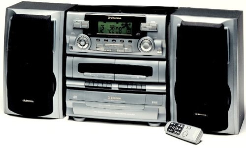 Emerson MS9923TTR Home Audio System with 5 CD Changer, 3-Speed Turntable, AM/FM Stereo Radio, Digital Tuning, Dual Cassettes, and Remote Control (Discontinued by Manufacturer)
