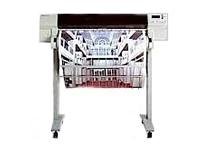 HP DesignJet 750c plus - 36" large-format printer - color - ink-jet - A0, Roll (36 in) - 600 dpi x 600 dpi - up to 1.5 min/page - Parallel, Serial, 10Base-T