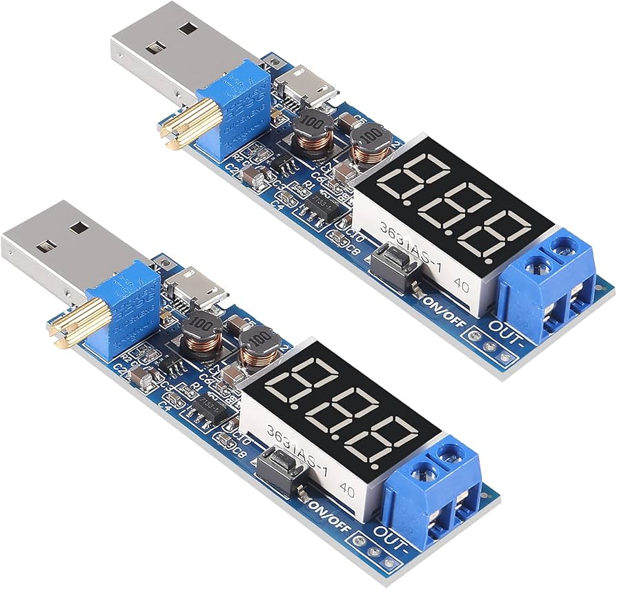 DC-DC 5V to 3.5V / 12V USB Step UP / Down Power Supply Module Adjustable Boost Buck Converter Out DC 1.2V-24V