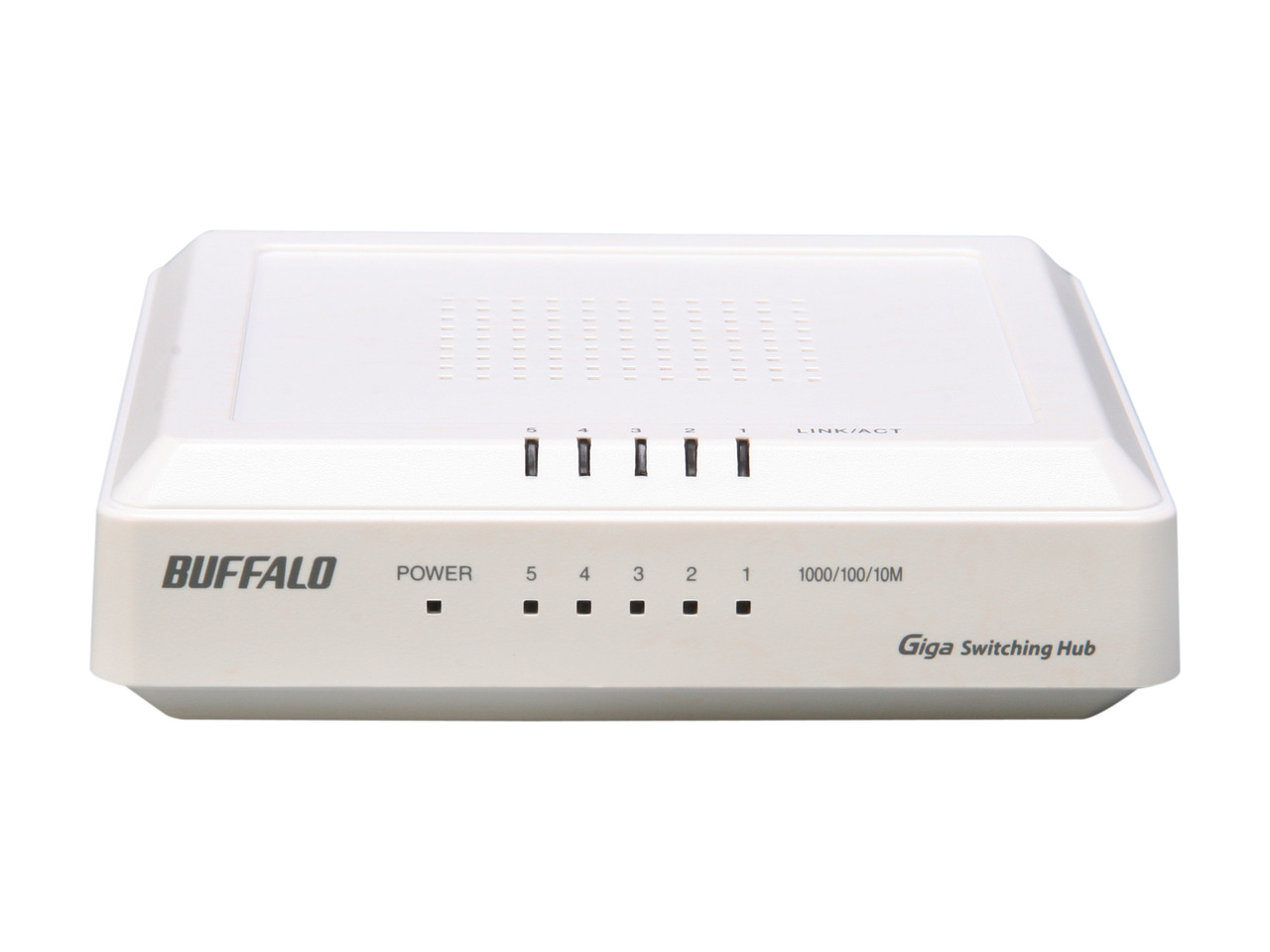 Buffalo 5 Port Gigabit Network Giga Switching Hub Switch - LSW3-GT-5EP/WH