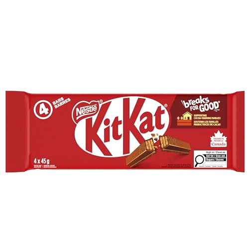 KIT KAT 4 Finger, 4x45g, Multipack KitKat Latest Production Date Fresh from Calgary