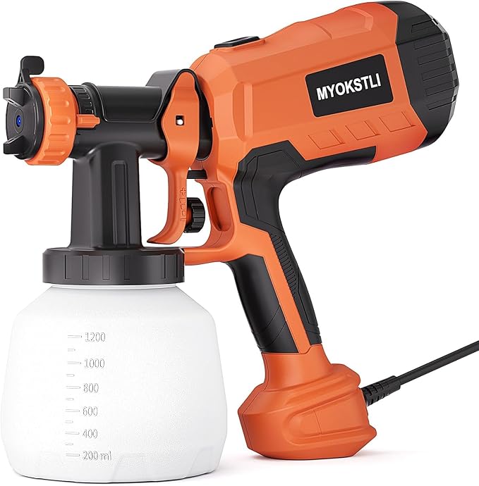 Paint Sprayer, 700W Home HVLP Electric Paint Spray Gun with 1200