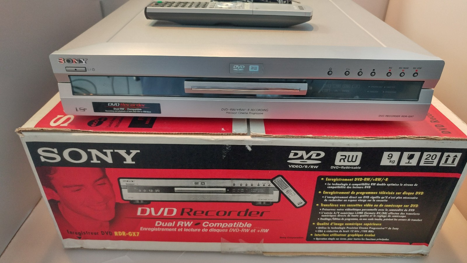 SONY RDR-GX7 DVD Recorder (Silver) - Made in Japan