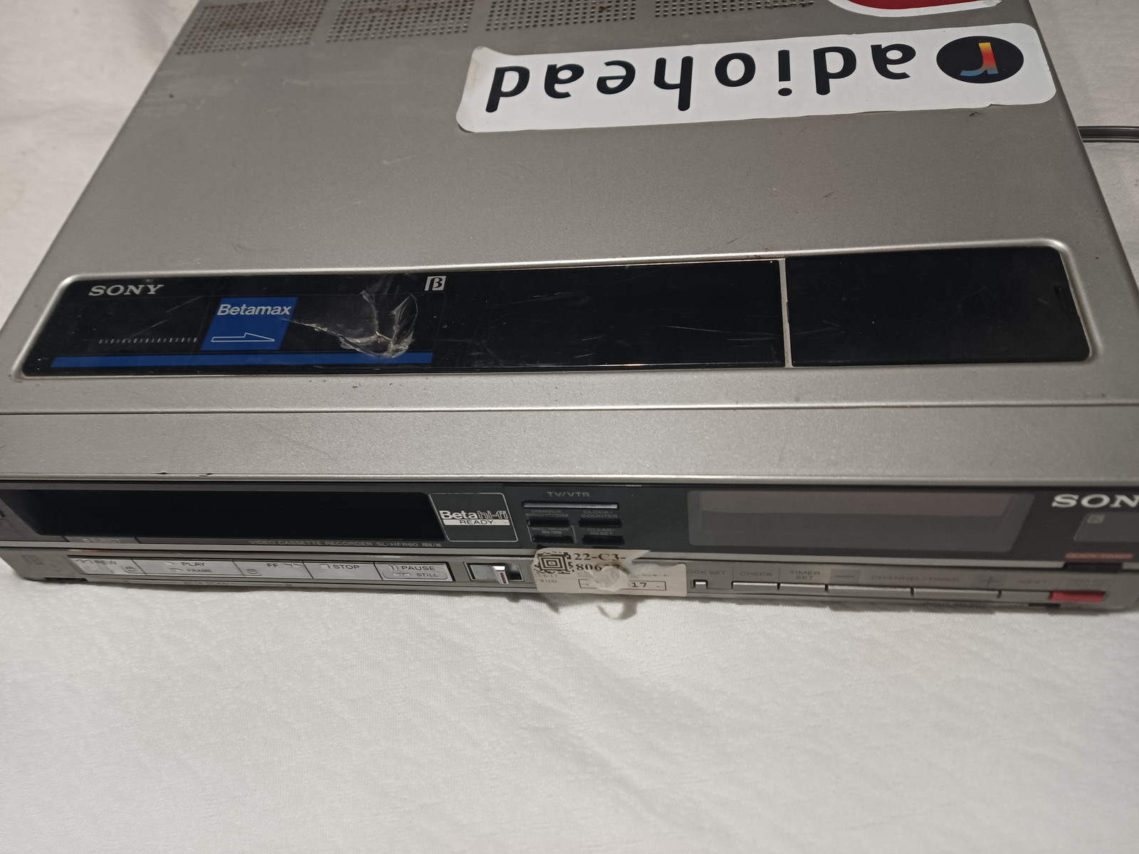 Sony SL-HRF60 Betamax Recorder Rare Made In Japan VCR