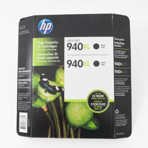 HP 920XL High-Yield Black Original Ink Cartridge ~1 200 Pages (CD975AN#140) 2 Pack